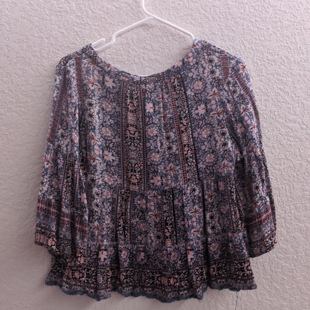 floral blouse